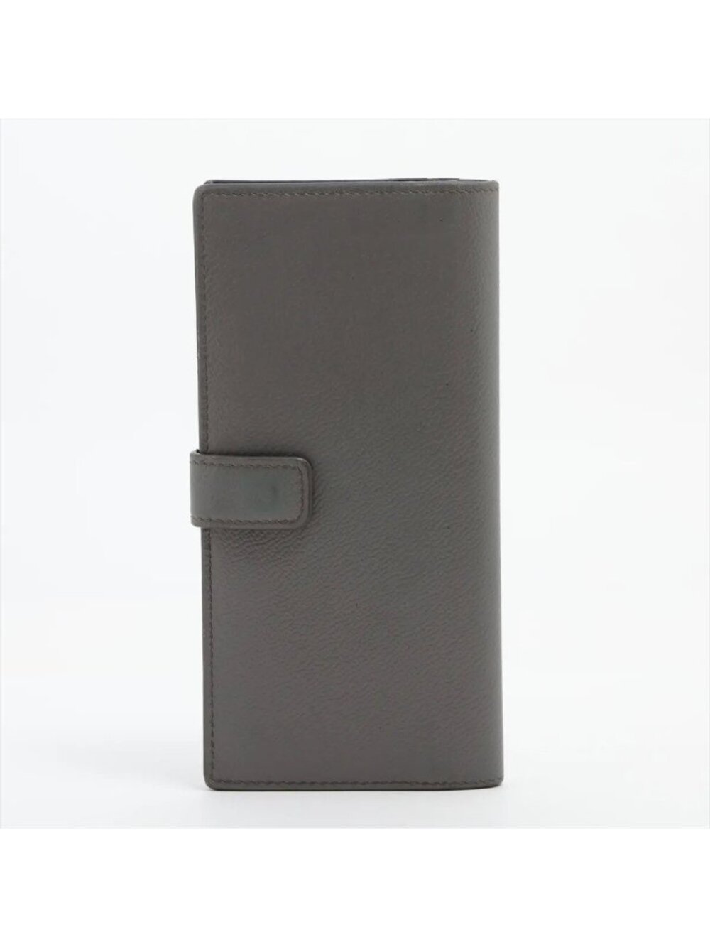 Prada Leather Wallet Bifold Gray